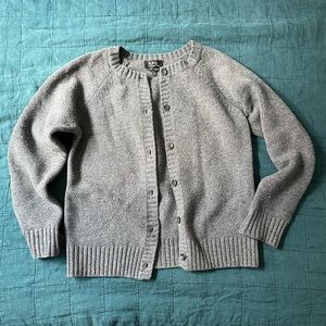 Grey APC Raglan Cardigan Sweater
